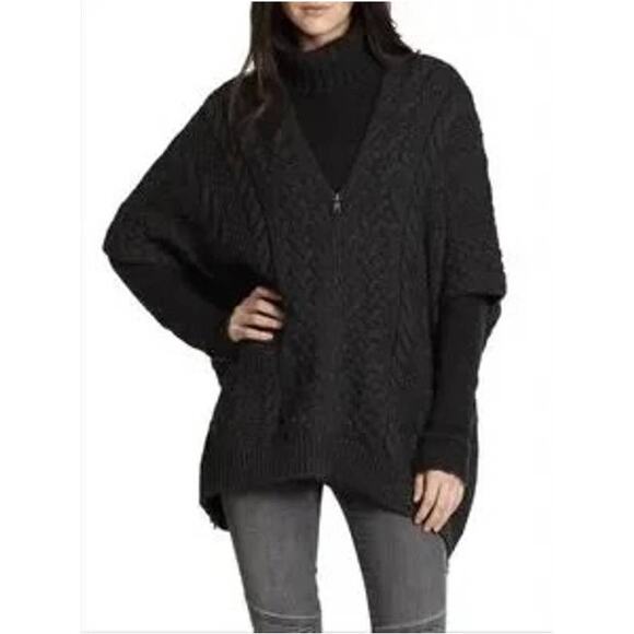 Vince Cable Knit Poncho Sweater - Picture 2 of 8